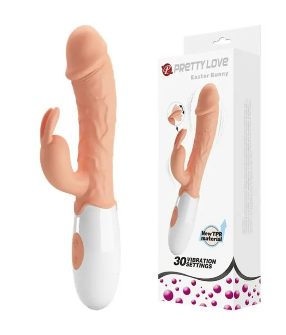 PRETTY LOVE - VIBRATEUR LAPIN DE PQUES AVEC STIMULATEUR