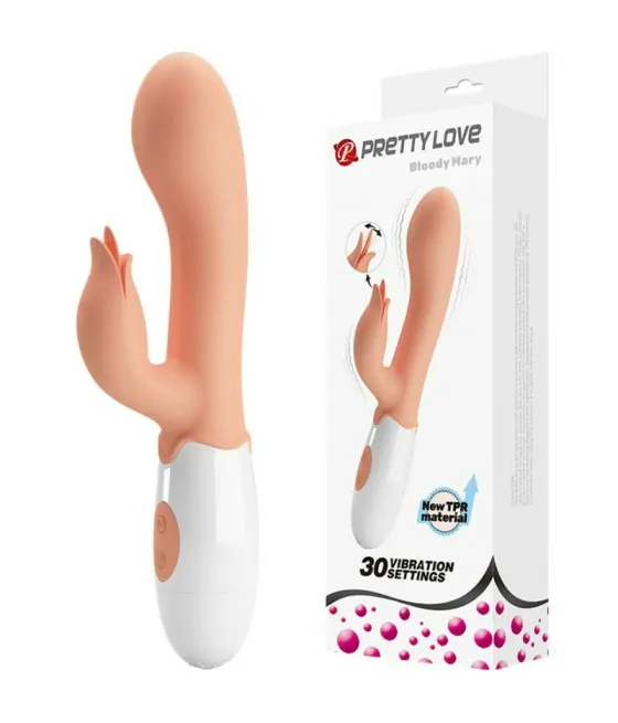 PRETTY LOVE - BLOODY MARY VIBRATEUR AVEC STIMULATEUR