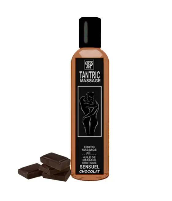 Huile de massage tantrique naturelle et aphrodisiaque au chocolat 100ml