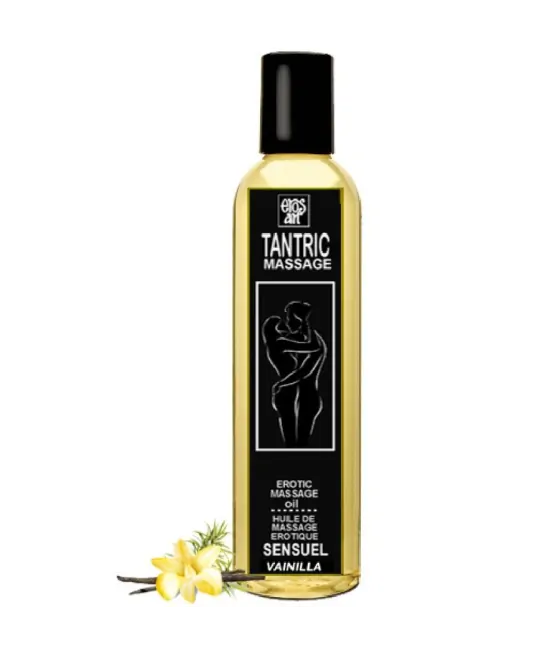 Huile de massage tantrique naturelle et aphrodisiaque à la vanille 30 ml