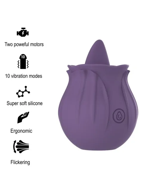 INTENSE - VIOLET CL TORIS STIMULATEUR 10 VIBRATIONS LILAS