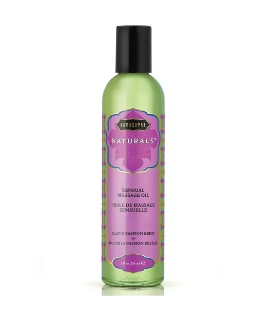 KAMASUTRA - HUILE DE MASSAGE NATURELLE BAIE DE LA PASSION 236 ML