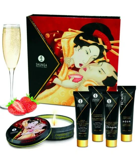 SHUNGA - KIT SECRET GEISHA FRAISES ET CAVA