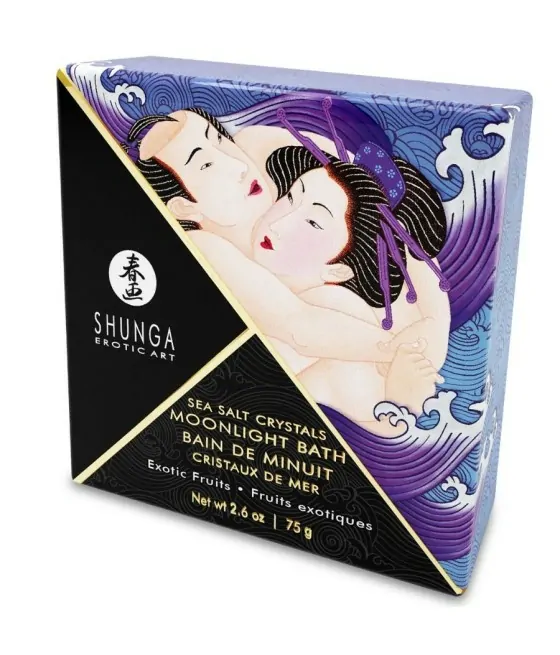 SHUNGA - SELS DE BAIN A GOÛT VIOLET EXOTIQUE 75 GR