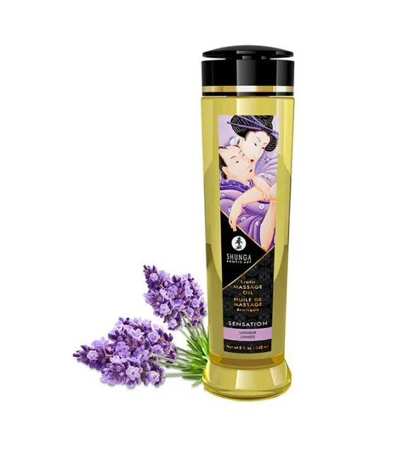 Huile de massage érotique Shunga - Sensation intense