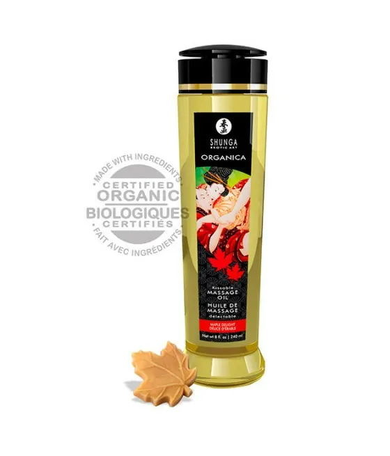 Huile de massage bio Shunga Kissable 240ml