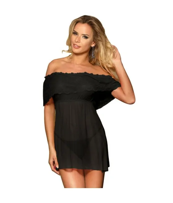 Robe courte subblime + string noir L/XL