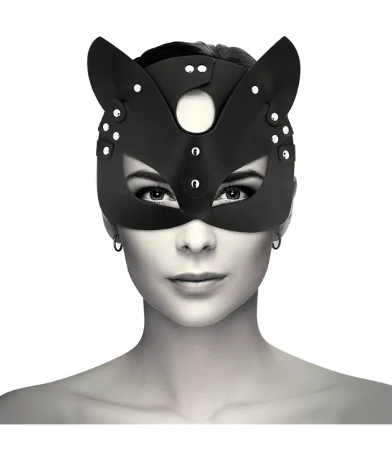 COQUETTE CHIC DESIRE - MASQUE EN CUIR VEGAN AVEC OREILLES DE CHAT