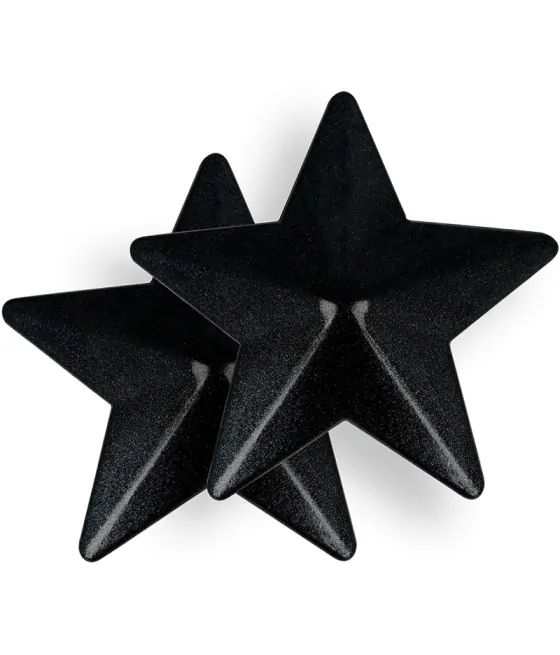 Cache-tétons étoiles noires chics et désirables
