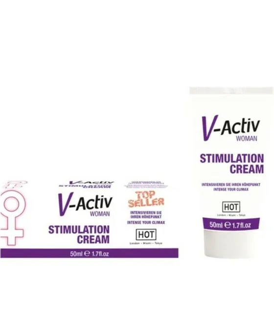 HOT - CRÈME DE STIMULATION V-ACTIV FEMME 50ML