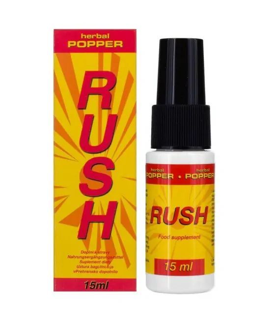 Spray stimulant Rush Herbal Poppers 15ml - effet ouest