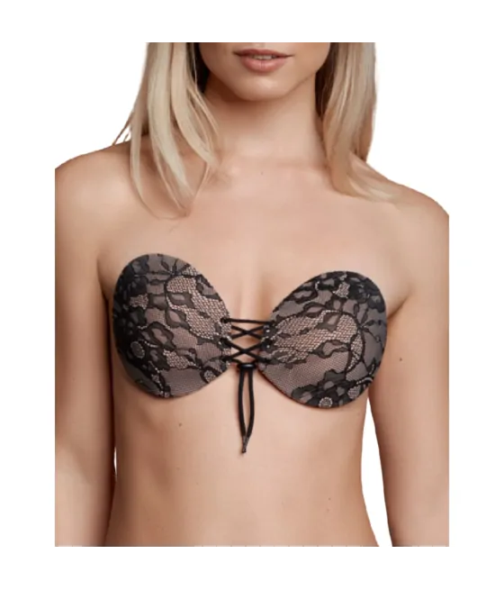 BYE-BRA - SOUTIEN-GORGE ADHÉSIF EMPLACEMENT  BRODERIE BONNET E