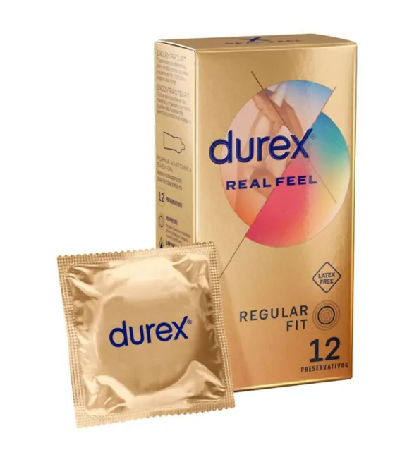 Préservatifs Durex Real Feel - Pack de 12 unités