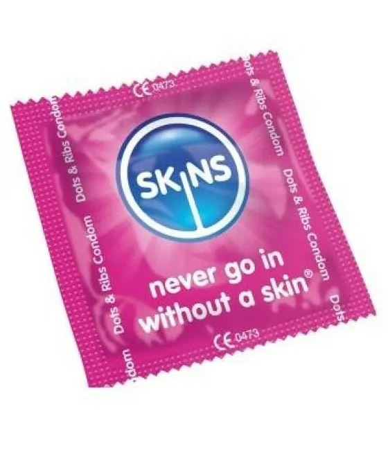 Lot de 500 préservatifs Skins à picots et nervures