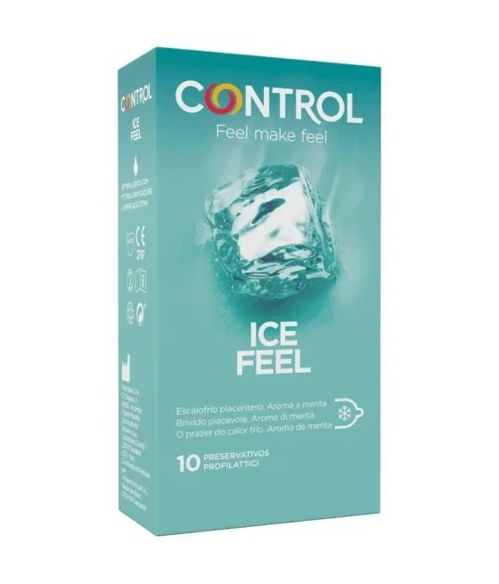 Pack de 10 préservatifs effet froid Control Ice Feel