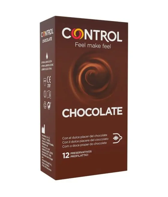 Lot de 12 préservatifs au chocolat Control Adapta
