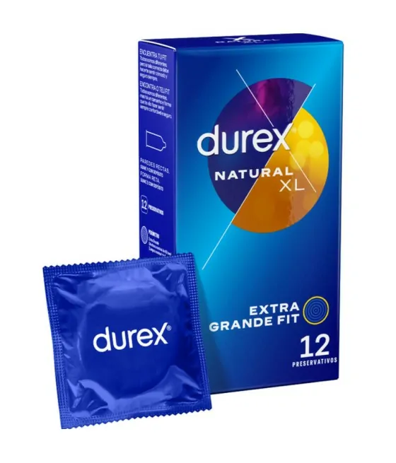 Préservatifs Durex Natural XL - pack de 12 unités