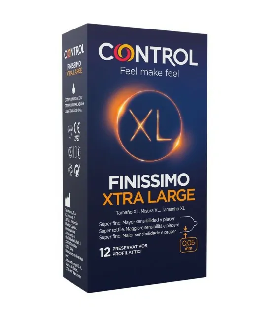 Préservatifs Control Finissimo XL - Pack de 12 unités