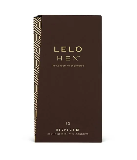 LELO - PRÉSERVATIFS HEX RESPECT XL PAQUET DE 12