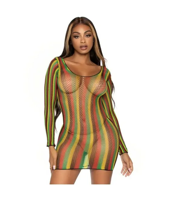 LEG AVENUE - RASTA MINI ROBE TAILLE UNIQUE