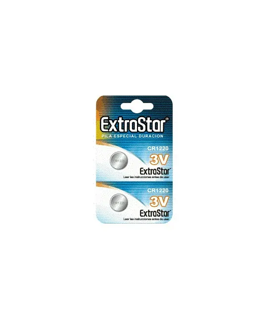 EXTRASTAR - CR1220 PACK 3V 2 BATTERIES