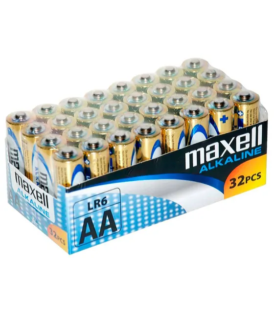 Pack de 32 piles alcalines AA Maxell LR6