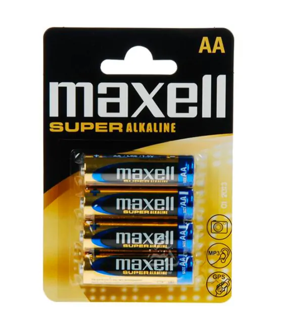 Piles AA Maxell Super Alcaline - Lot de 4
