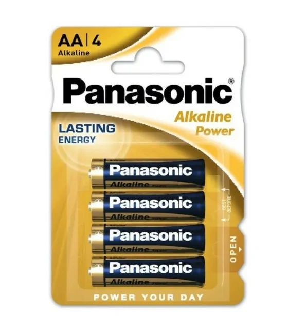 Pack de 4 piles AA Panasonic Bronze LR6