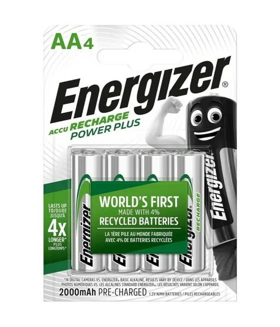 Piles rechargeables Energizer AA - Blister de 4