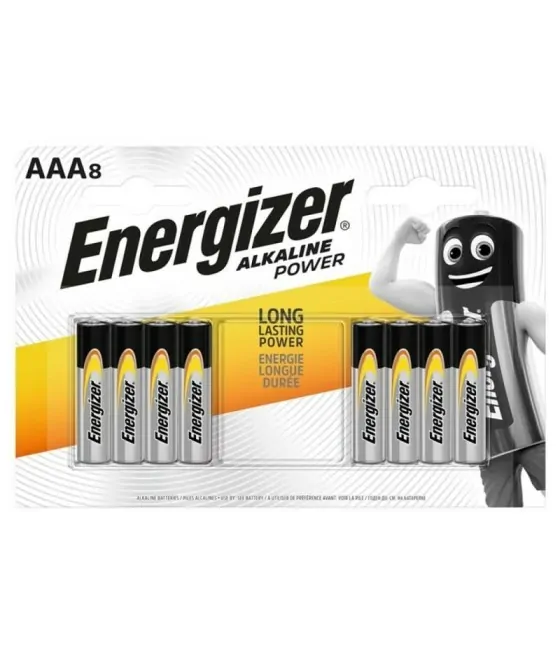 Piles alcalines AAA Energizer LR03 (lot de 8)