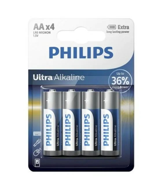 PHILIPS - PILE ULTRA ALCALINE AA LR6 4 UNITÉ