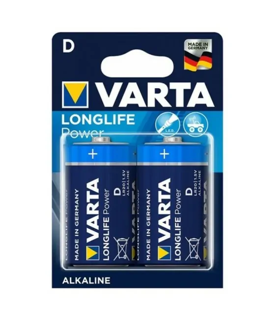 VARTA - LONGLIFE POWER PILE ALCALINE D LR20 2 UNITÉ