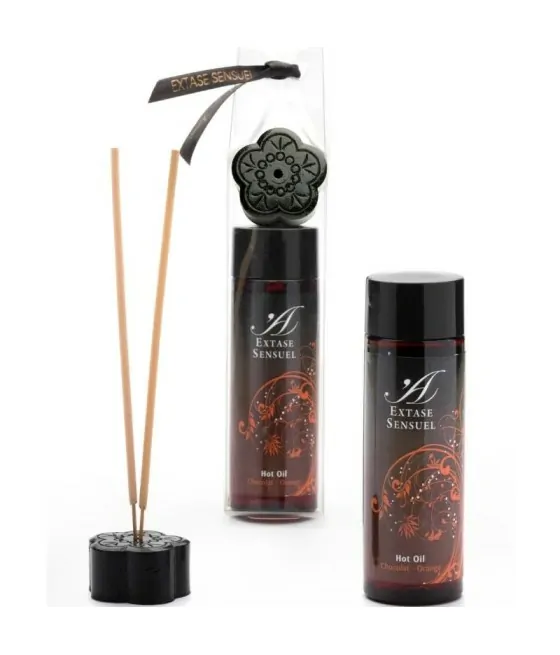 EXTASE SENSUAL - HUILE STIMULANTE CHOCOLAT ET ORANGE 100 ML