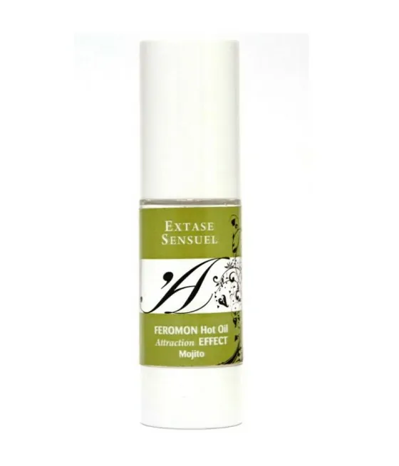 EXTASE SENSUAL - HUILE DE MASSAGE EFFET THERMIQUE AUX PHÉROMONES DE MOJITO 30 ML