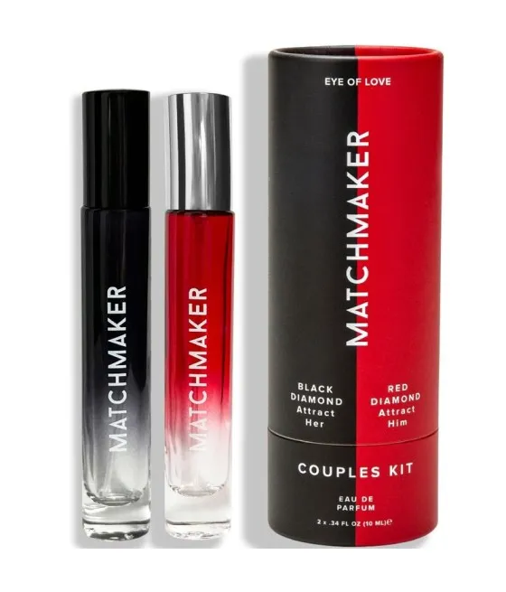 EYE OF LOVE - MATCHMAKER PHEROMONE 2PC SET COUPLES KIT ATTIRE HER  HIM 20 ML