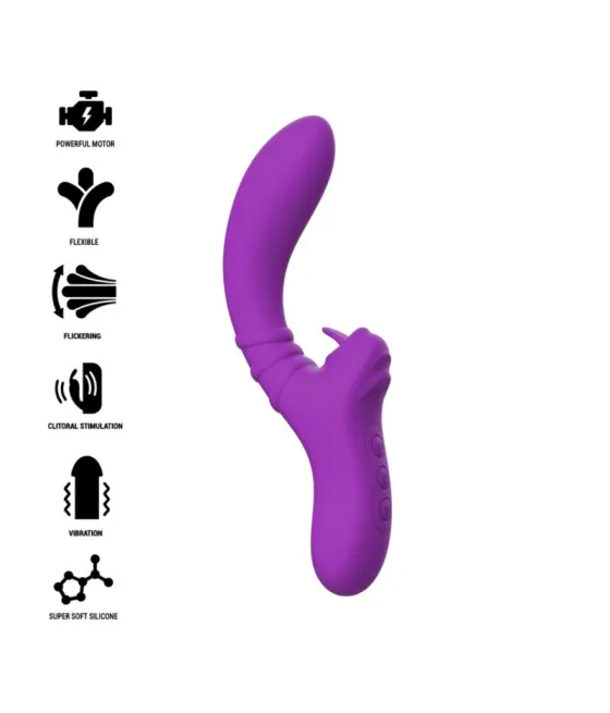 INTENSE - VIBRATEUR FLEXIBLE HARRY AVEC LANGUE VIOLET