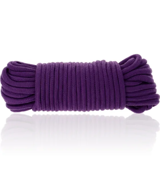 Corde bondage coton résistante 20 mètres violette