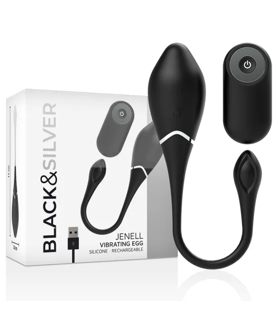 Oeuf vibrant rechargeable Blacksilver Jenell