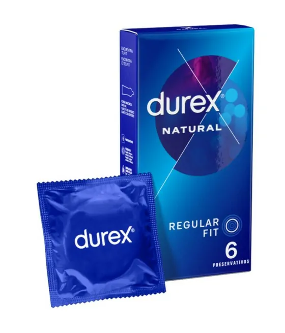 Préservatifs Durex Natural Classic (Pack de 6)