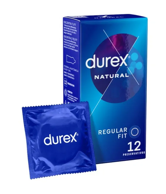 Préservatifs Durex Natural Plus - Pack de 12 unités