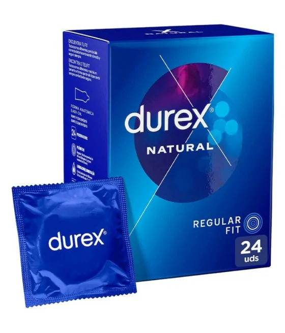 Paquet de 24 préservatifs Durex Natural Plus