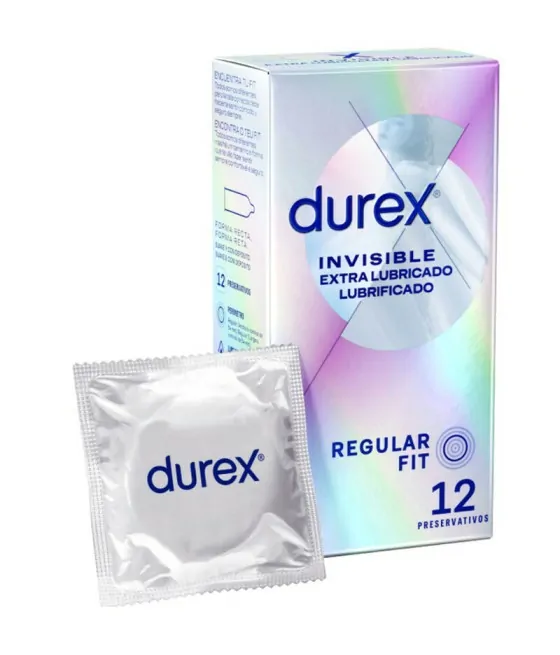 DUREX - INVISIBLE EXTRA LUBRIFIÉ 12 UNITÉS