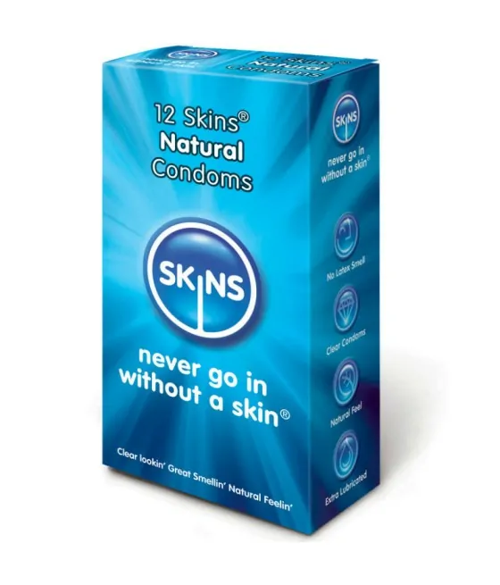 Pack de 12 préservatifs naturels Skins