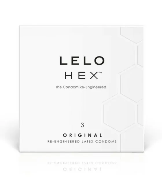 LELO - BOÎTE DE PRÉSERVATIFS HEX 3 UNITÉS