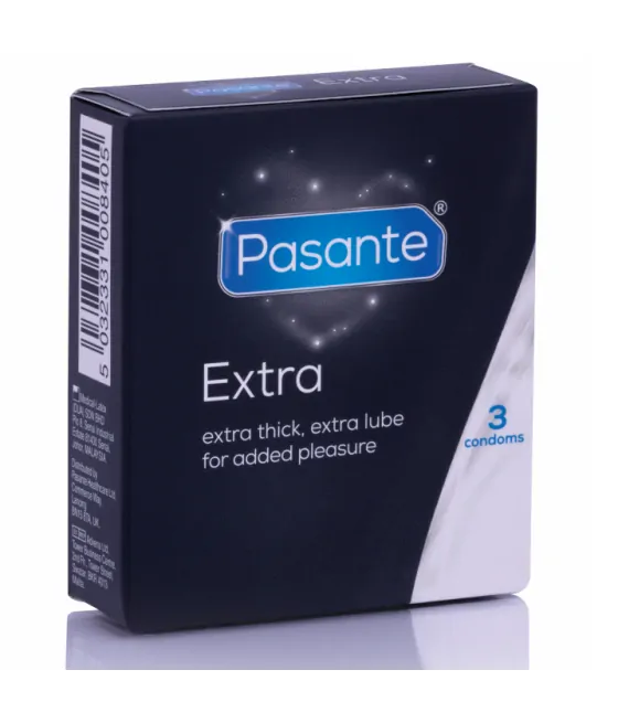 PASANTE - PRÉSERVATIF EXTRA EXTRA ÉPAIS PAR 3 UNITÉS