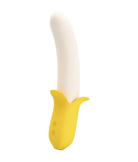 Vibromasseur Banana Geek - 7 réglages de vibration noir en silicone