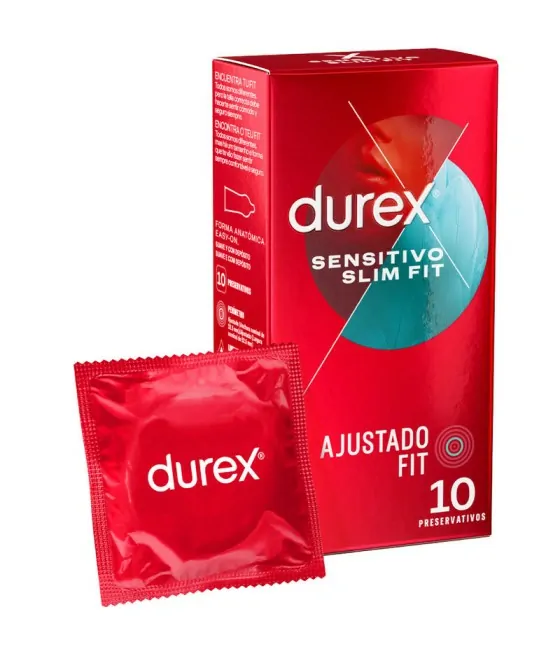 Préservatifs Durex Sensitivo Slim Fit - Pack de 10 unités