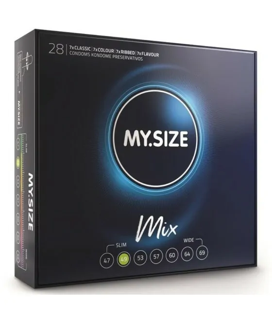 Pack de préservatifs My Size Mix - 28 unités de 49 mm