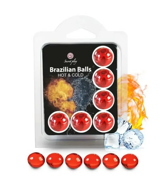 Set de 6 boules lubrifiante effet chaud et froid SecretPlay