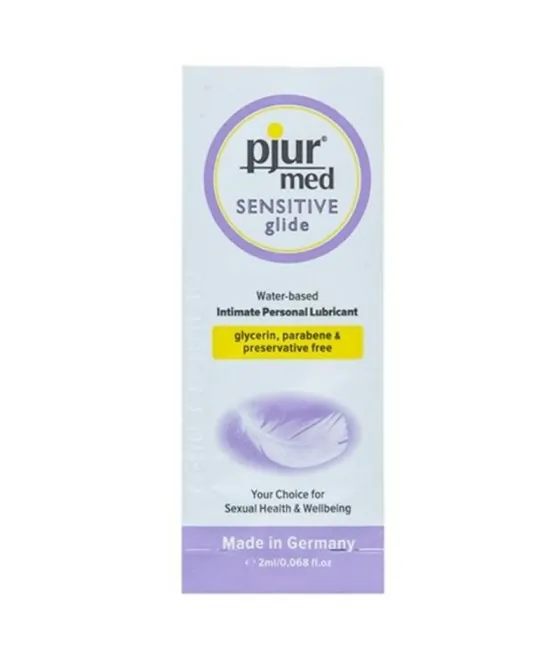 PJUR - MED LUBRIFIANT  BASE EAU SENSITIVE GLIDE 2 ML